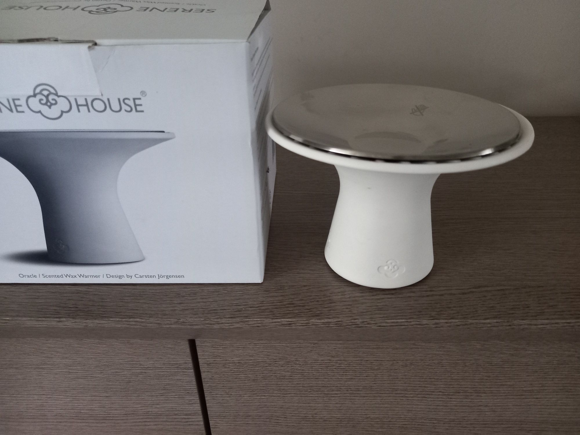 SERENE HOUSE ceramiczny kominek do podgrzewania wosku + zestaw wosku