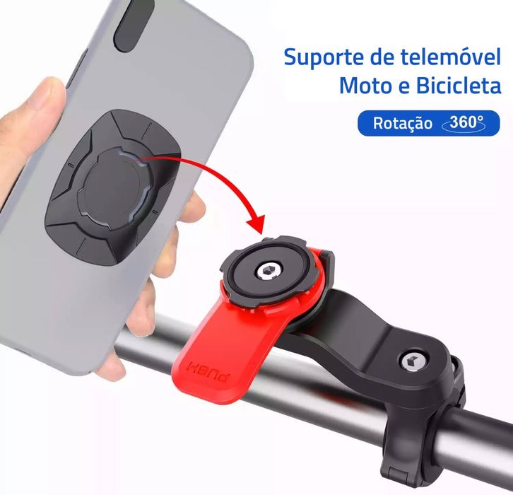 Suporte telemóvel universal compatível moto