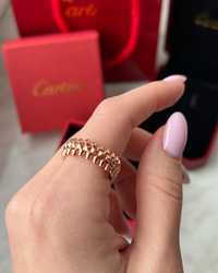 Кольцо сережки в стиле Картье клаш Cartier clash 18 17 размер
