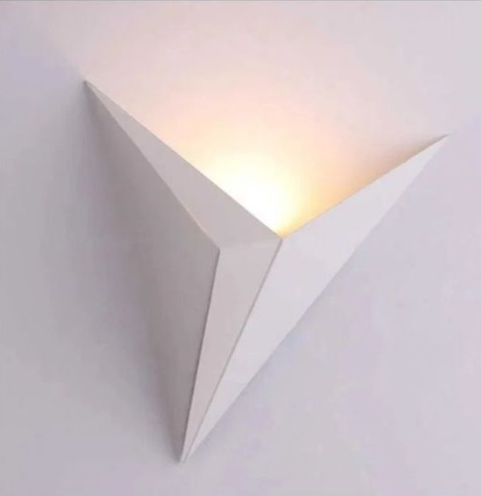 2 apliques de parede em metal