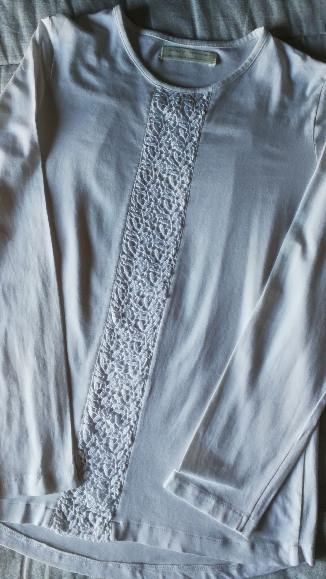 Casacos lã +Blusas com aplicações/bordado 12-14Anos