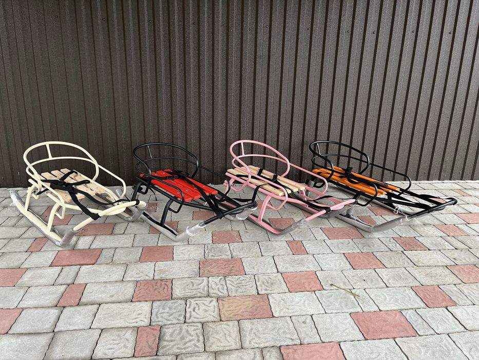 Санки Спрінтер дитячі сани з ручкою та ремінцем нові сани