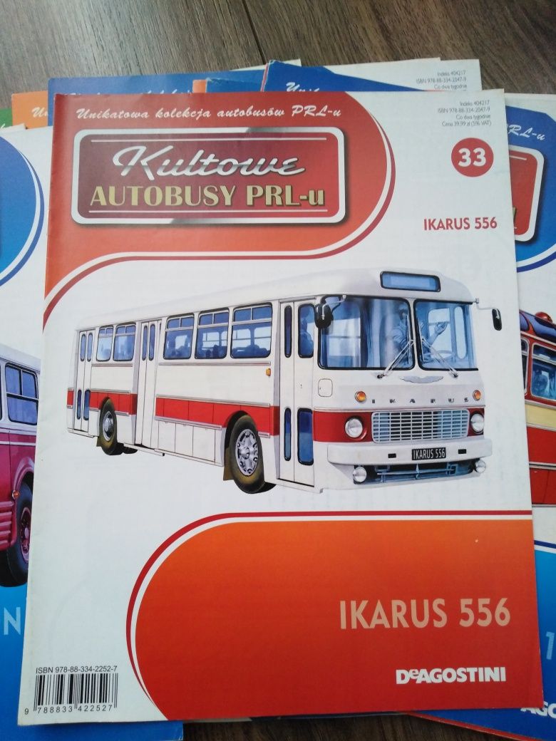 Zestaw gazetek Autobusy PRL