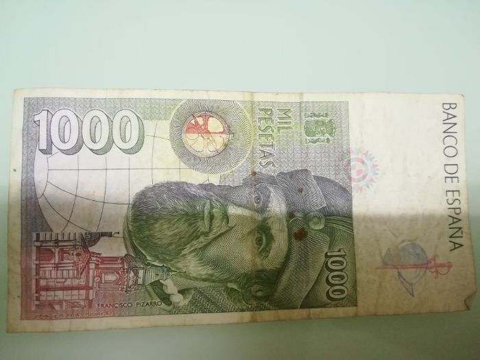 nota de 1000 pesetas