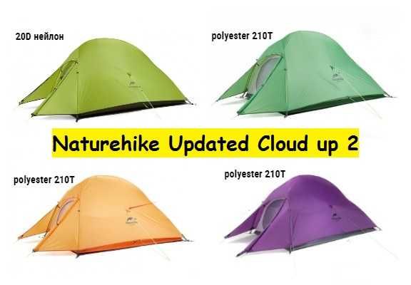 Намет двомісний намети Naturehike Cloud Up 2 NH17T001-T