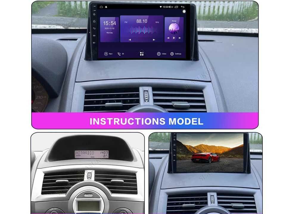 Radio samochodowe Android Renault Megane 2 (9") 2003.-2009