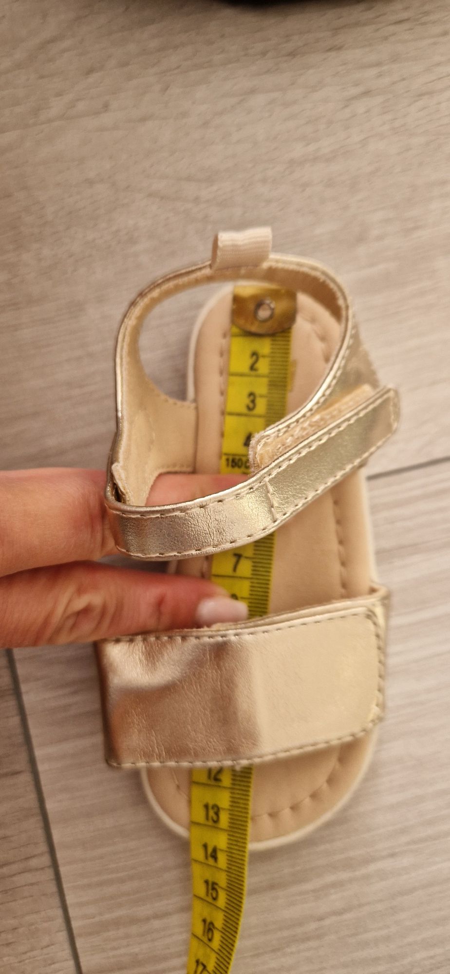 H&M złote sandałki sandały