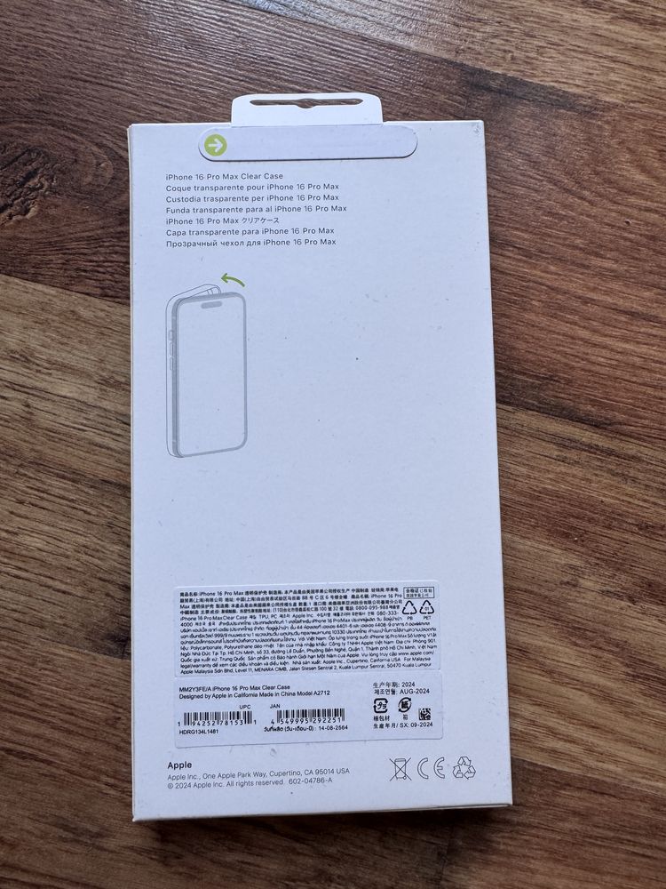 Nowe Oryginalne etui case Apple Magsafe iPhone 16 Pro Max