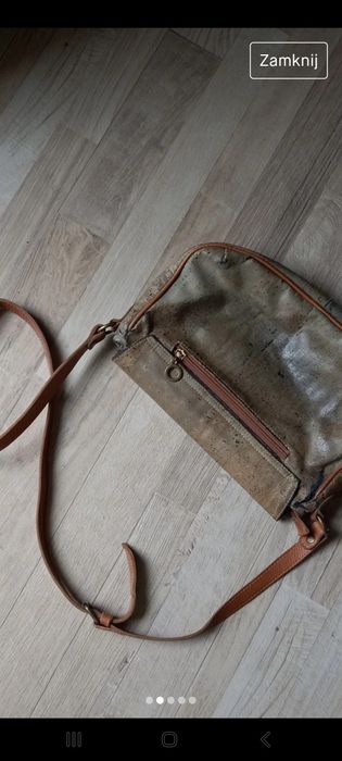 Torebka listonoszka z naturalnego korka