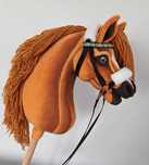 Rudy konik Hobby Horse A4 + sprzęt kasztan