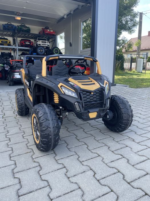 AUTO na Akumulator Elektryczny Samochód BUGGY 4X200W 24V 14Ah Złoty