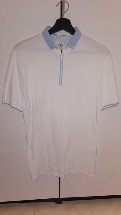 Pólo Zara Branco Tamanho L