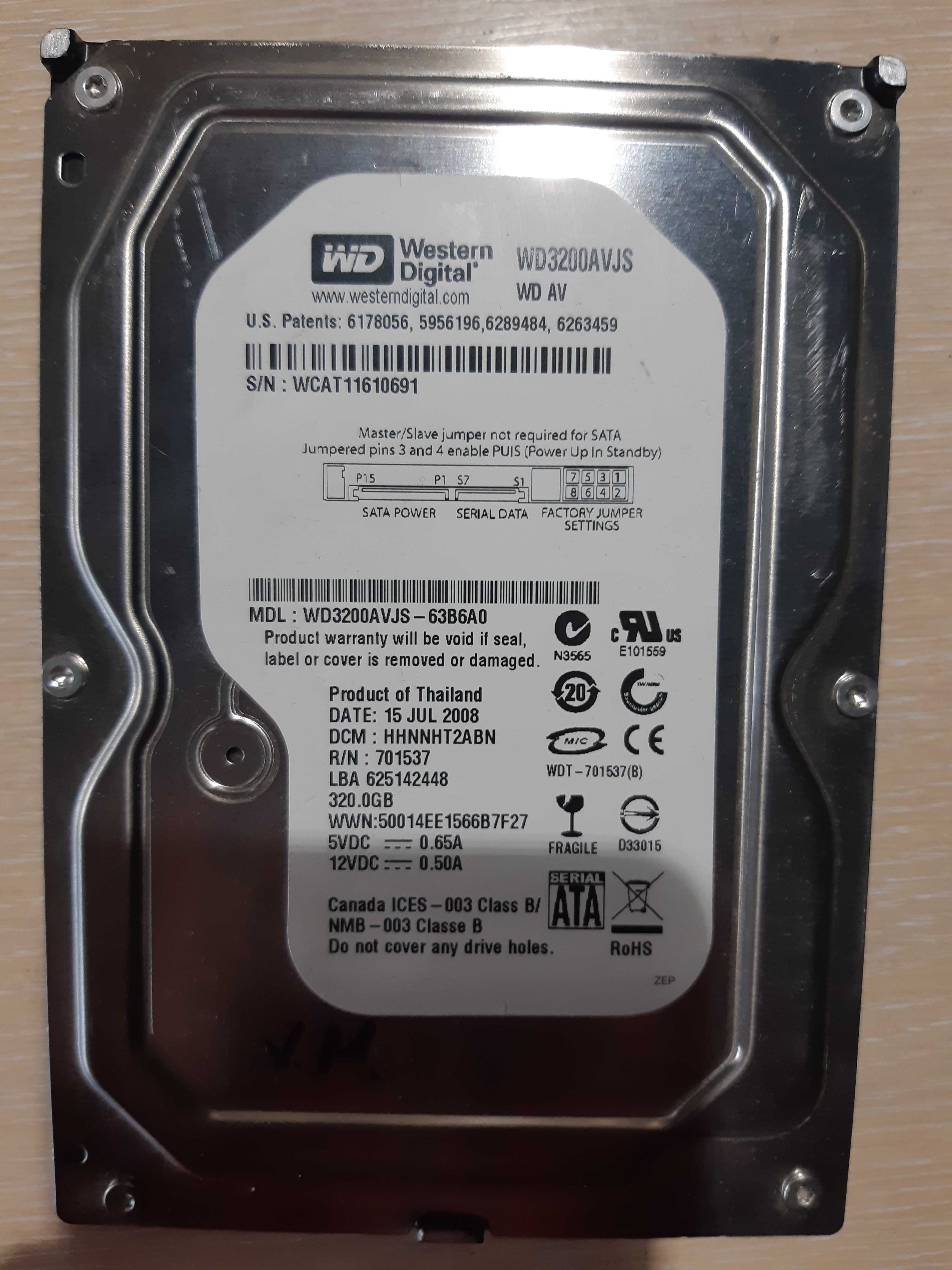 Акція! Жорсткі диски SATA HDD 3,5" 320GB опт та роздріб