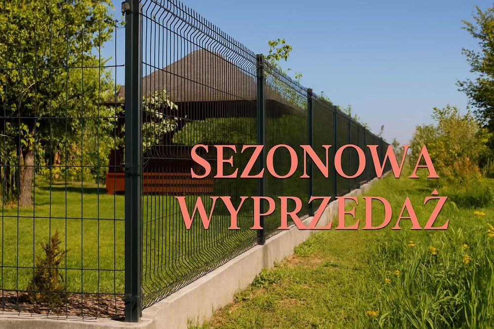 NOWOCZESNE Ogrodzenia panelowe 123cm Fi 4 - 45zl/1mb
