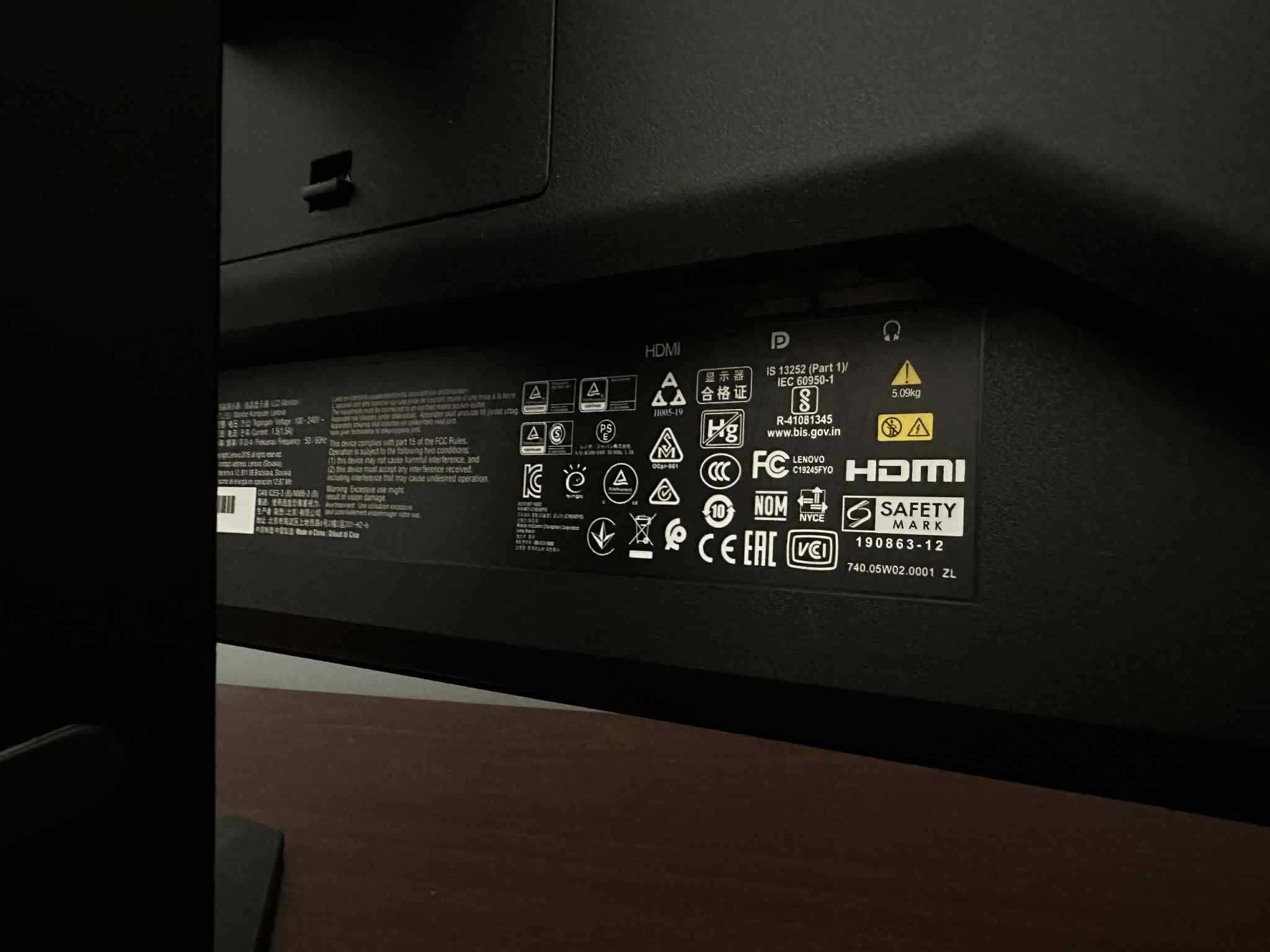 Monitor Lenovo G25-10