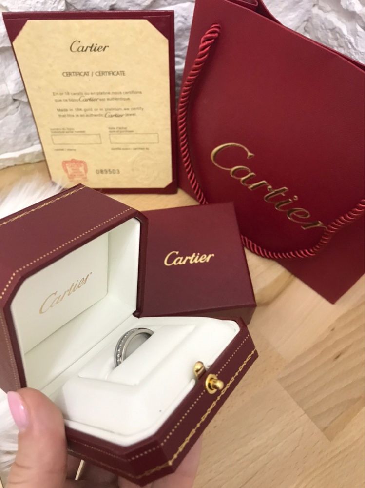 Коробка упаковка Картье Cartier под кольцо для кольца