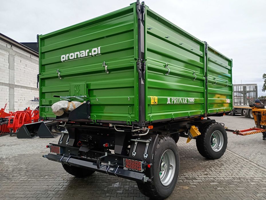 Przyczepa PRONAR T680 (14ton) MODEL 2025, fabrycznie nowa, kompletna