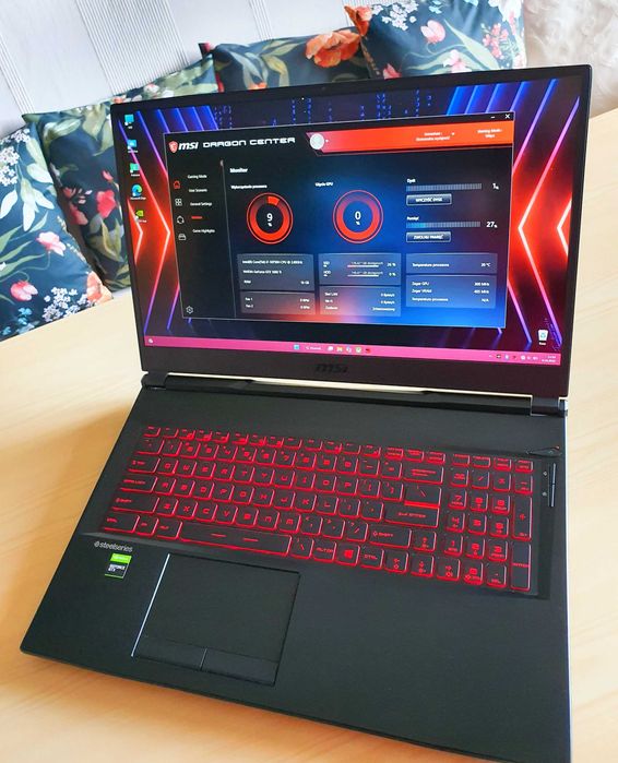17,3" Msi GAMING laptop do gra cs2 fifa CoD gta ssd GTX 144hz GEFORCE