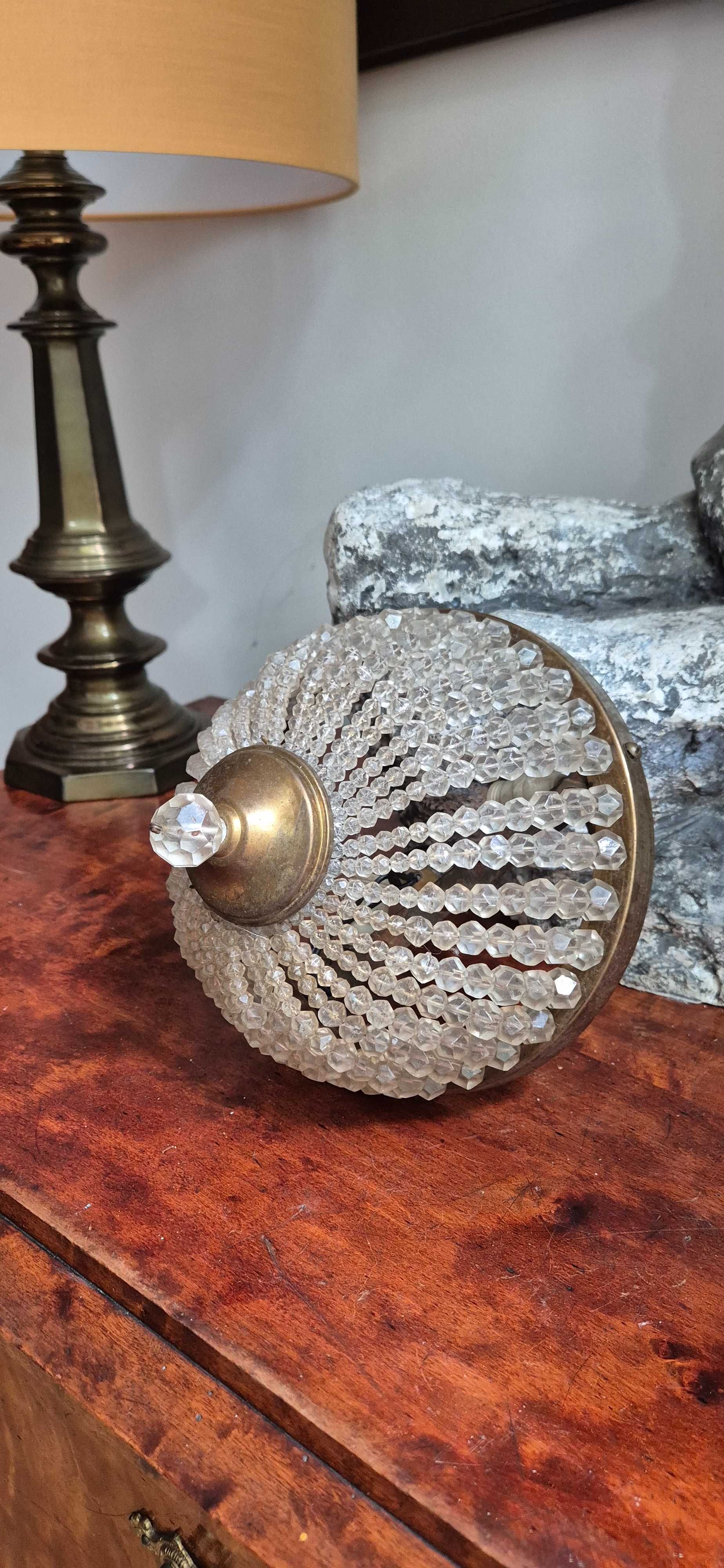Stara ampla plafon lampa art deco stylizowana glamour chic
