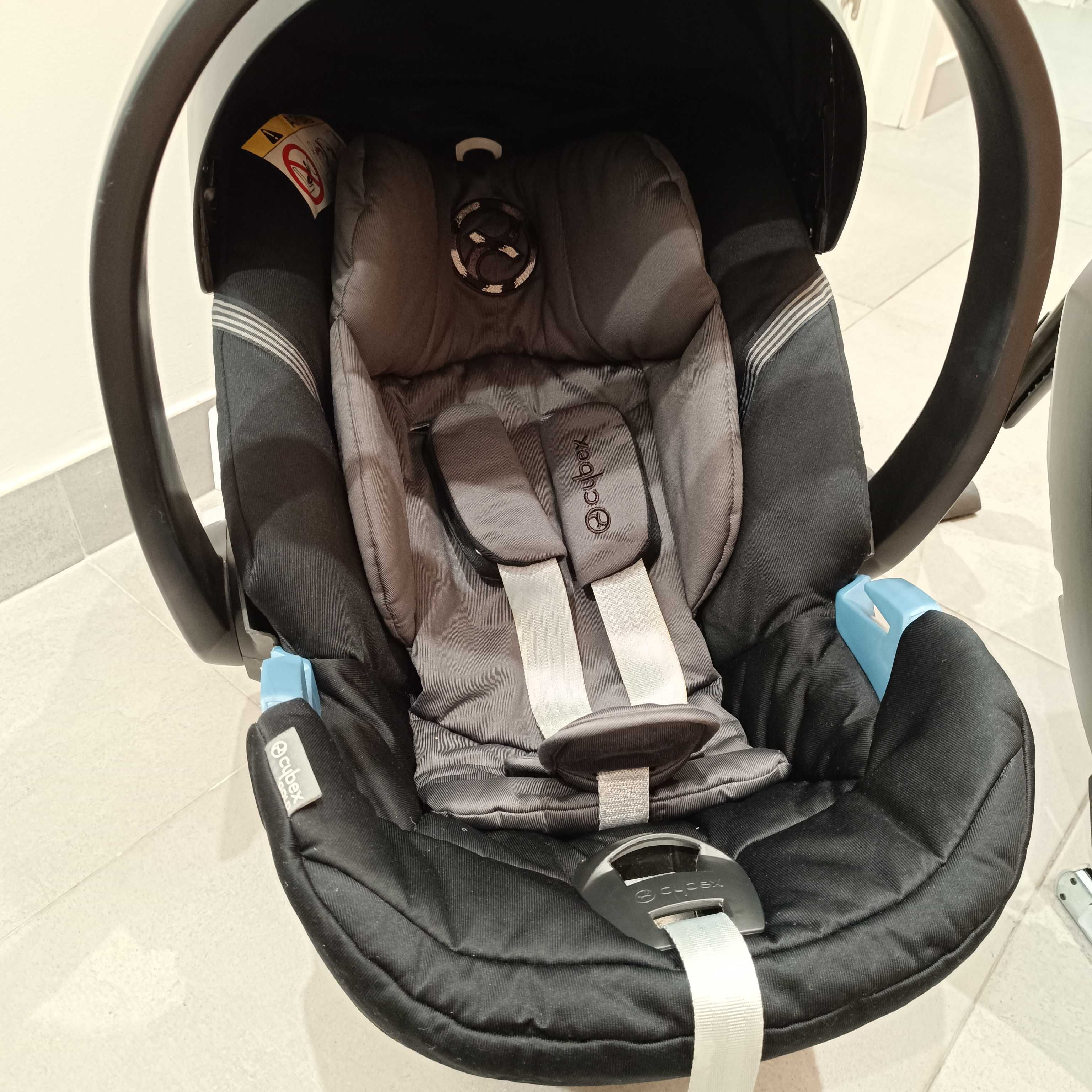 Ovo cybex gold Aton5 + base isofix + capa chuva