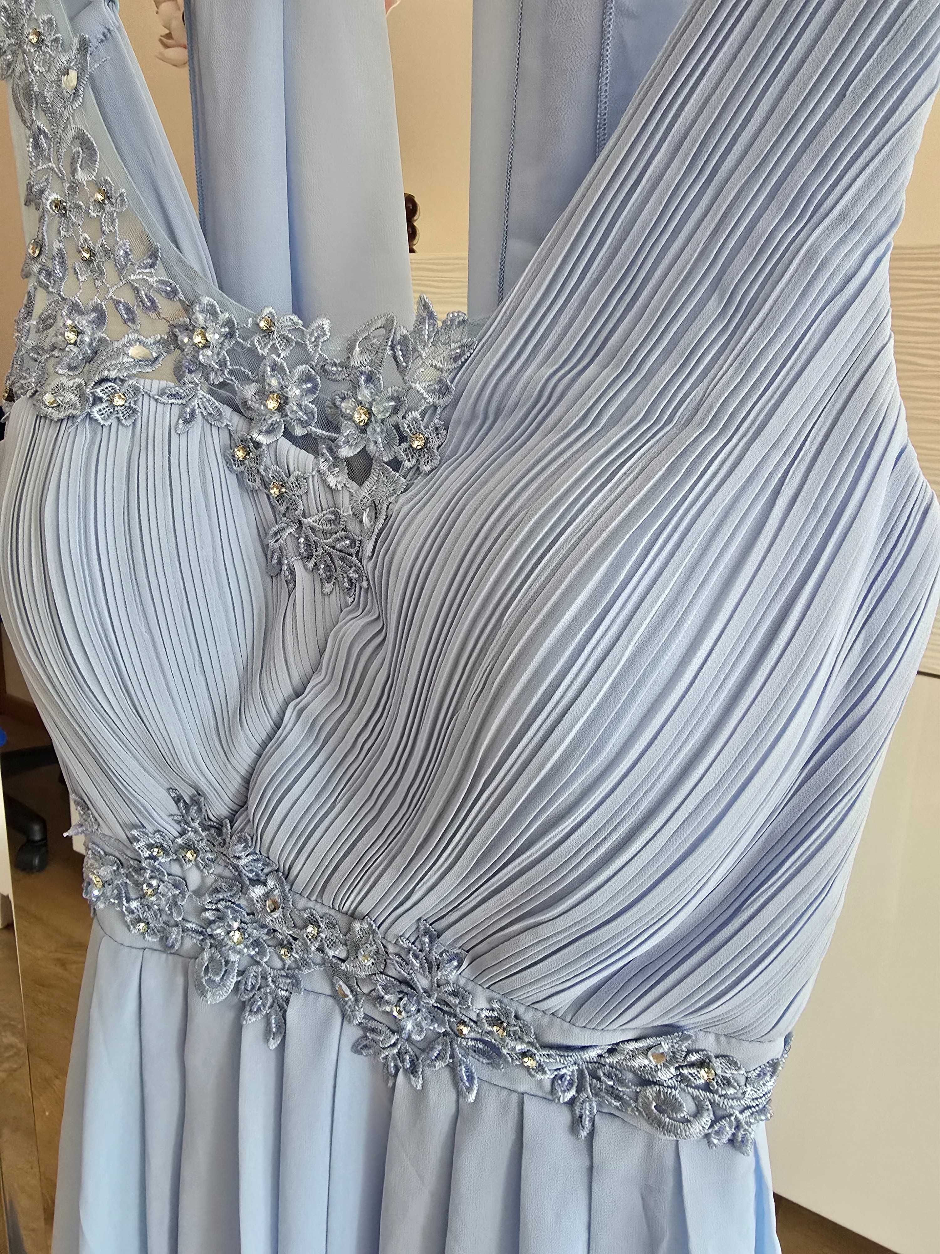 Vestido cerimonia azul