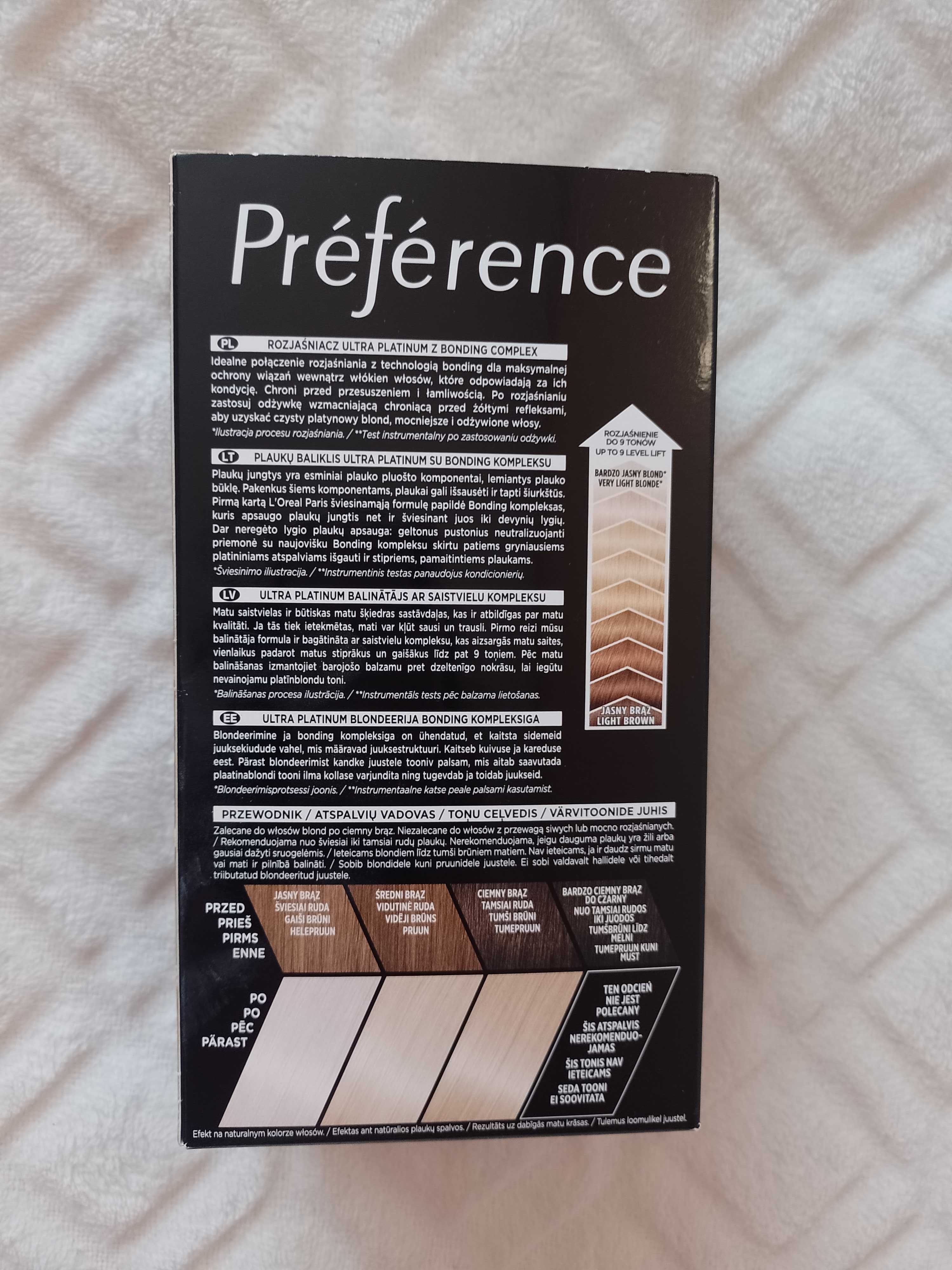 L'Oreal Paris Preference/ Ultra Platinum, farba do włosów, NOWA