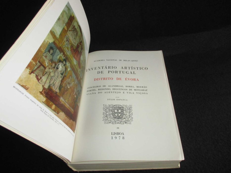 Livros Inventário Artístico de Portugal IX Distrito de Évora Zona Sul