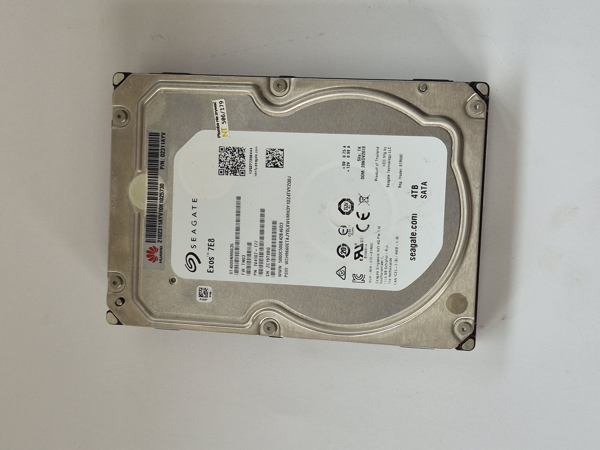 HDD Seagate exos 4TB sata 7E8 st4000nm0035