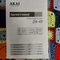 Продам Паспорт на касетный магнитофон AKAI DX-49