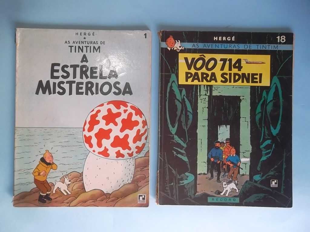 Coleção TINTIM da EDITORA RECORD em capa mole