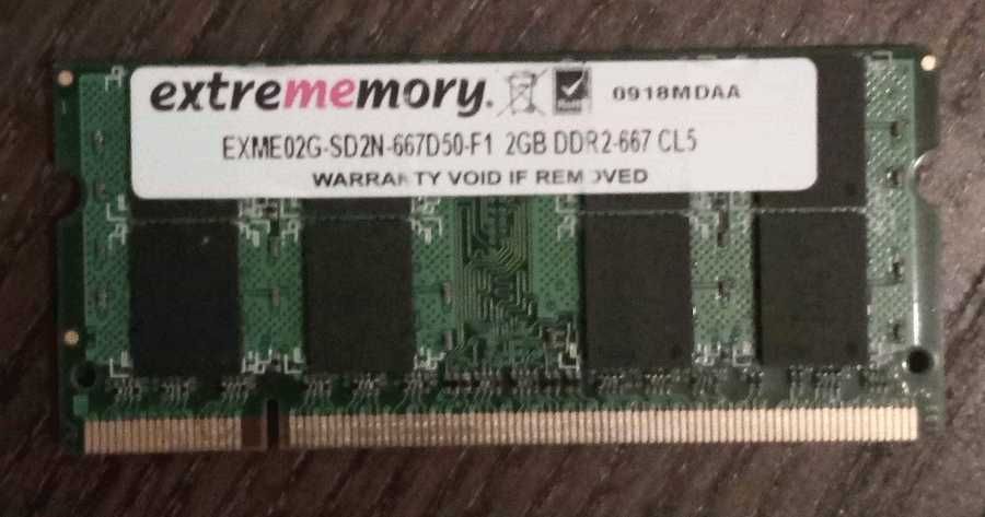 RAM Portátil 2 GB DDR2-667