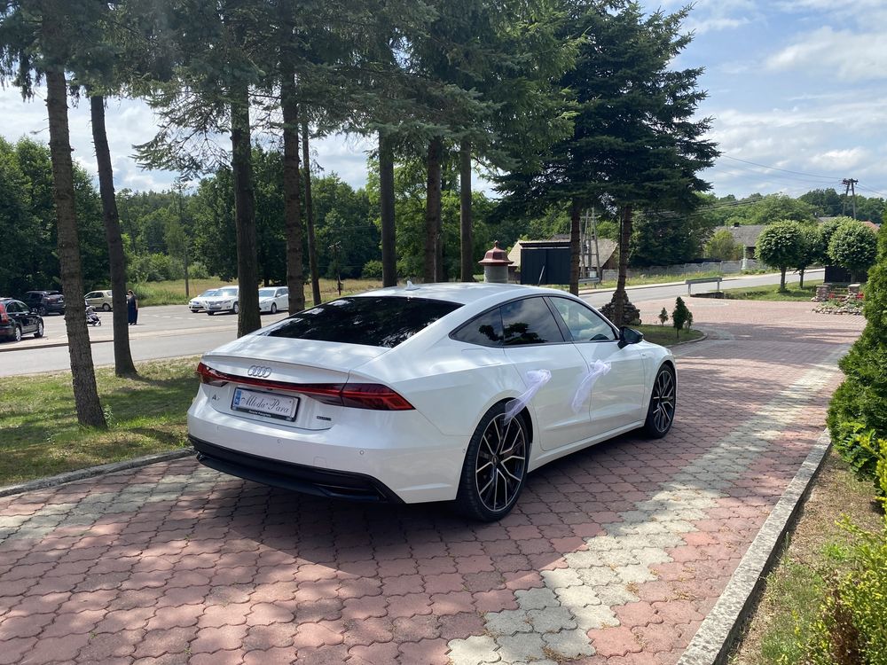 Samochod Auto Audi A7 Sline do Slubu Biała Nowy Model 2021