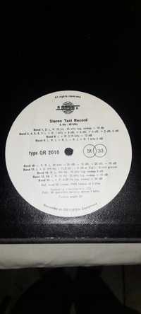 Plyta winylowa Stereo Test Record