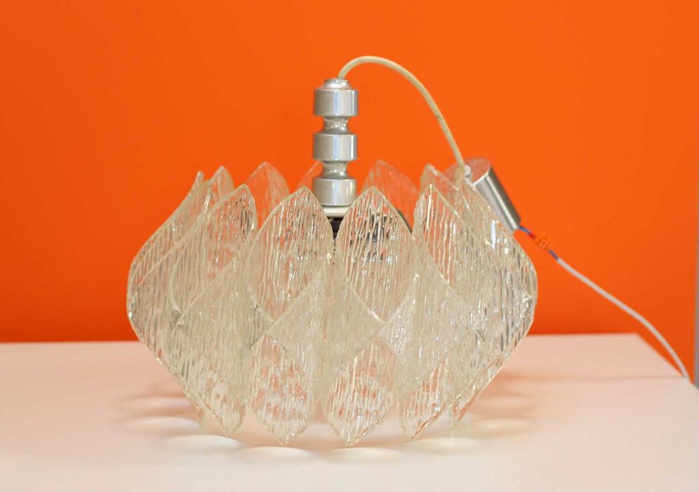 Akrylowa lampa sufitowa  A. Gangkofner lata 60