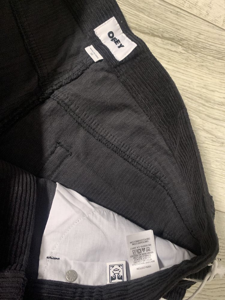 Велюровые шорты Obey Bigwig Baggy чоловічі