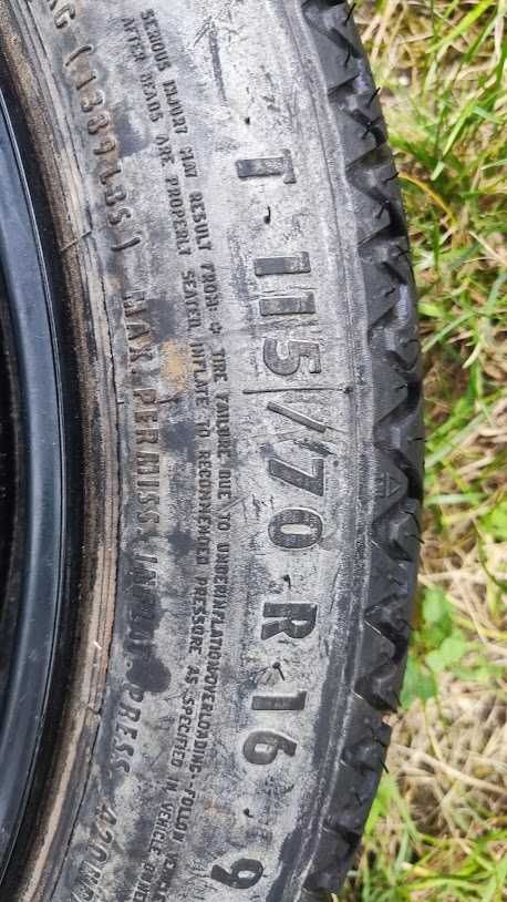 Koło dojazdowe opel 4x100 115/70 R16 ET41