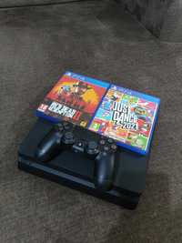 Playstation 4 Slim com disco de 1T + Jogos