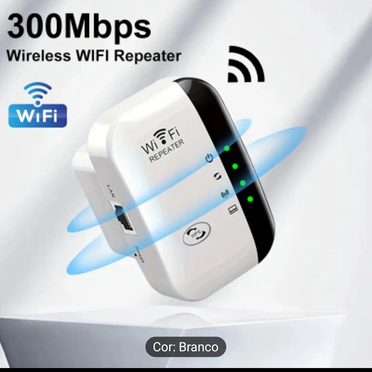 Amplificador WiFi de sinal de internet com Entrada RJ 45