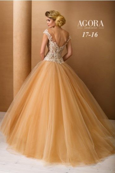 Suknia ślubna Agora 17-16 z kryształkami Swarovskiego