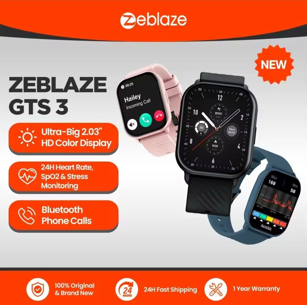 Продам смарт часы ZeblazeGTS3
