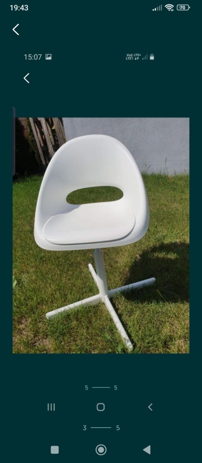 Krzesło Ikea białe