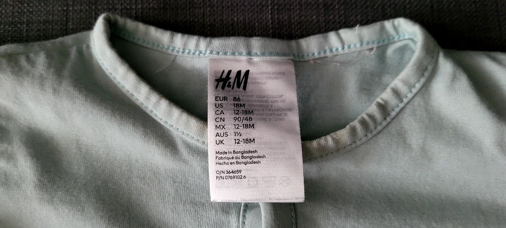 Piżamka h&m rozmiar 86