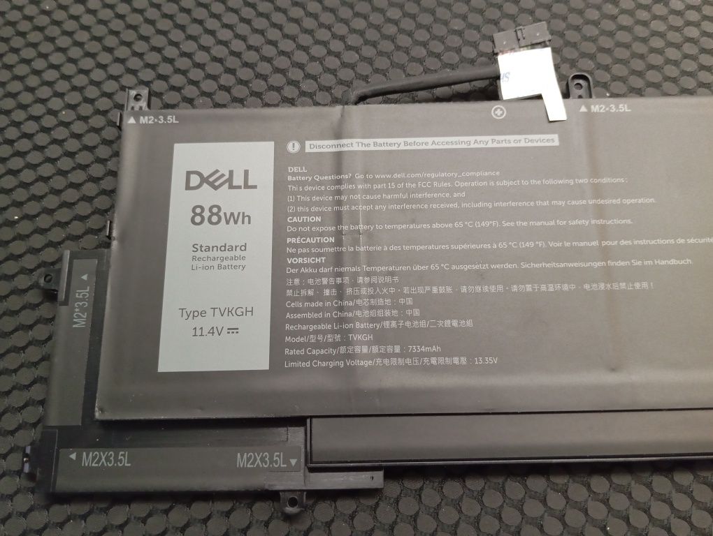 Акумулятор для DELL Latitude 9510 2-in-1, 9520 2-in-1 TVKGH (Оригінал)