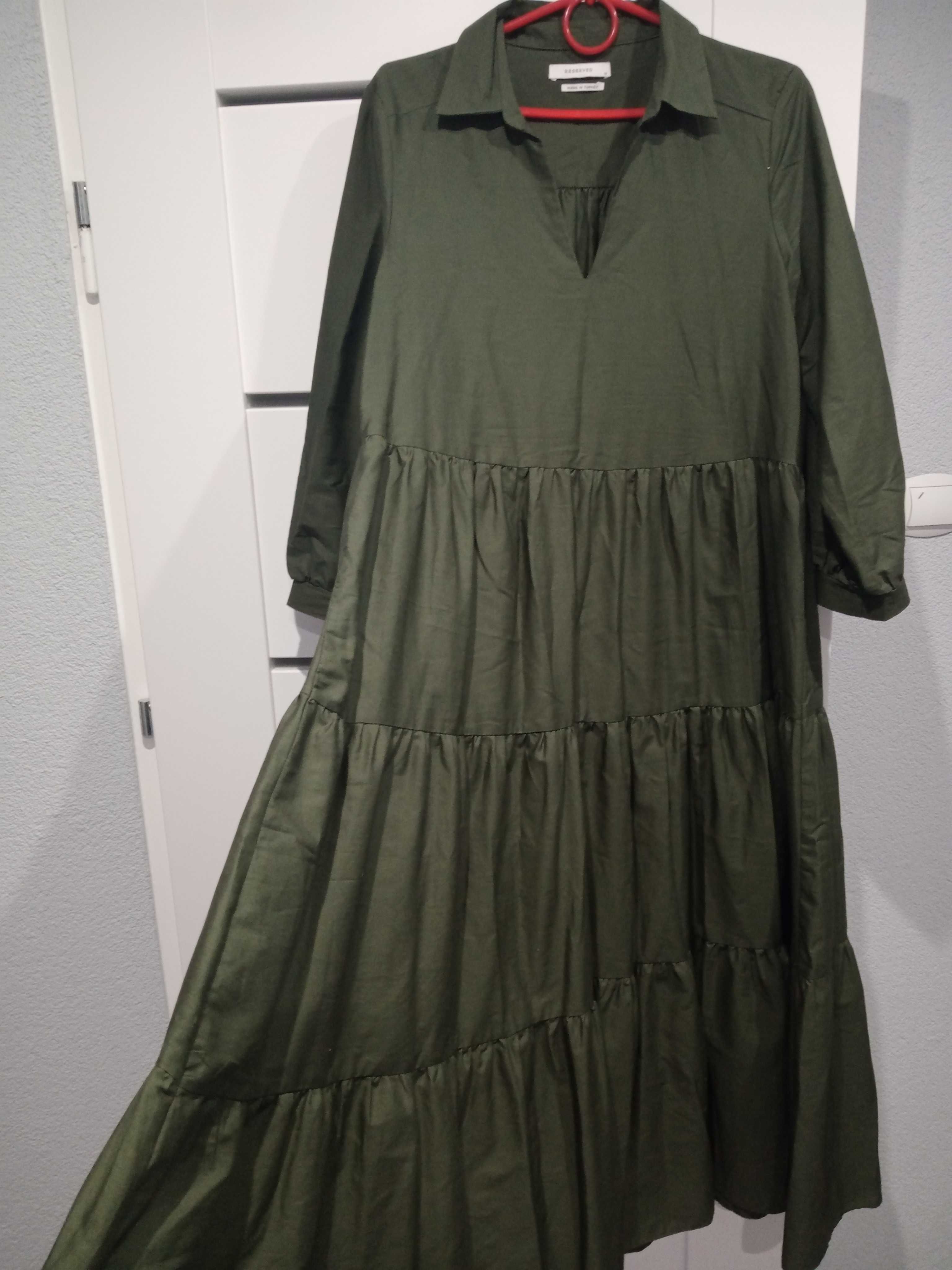 Reserved dluga maxi boho bawelniana sukienka M