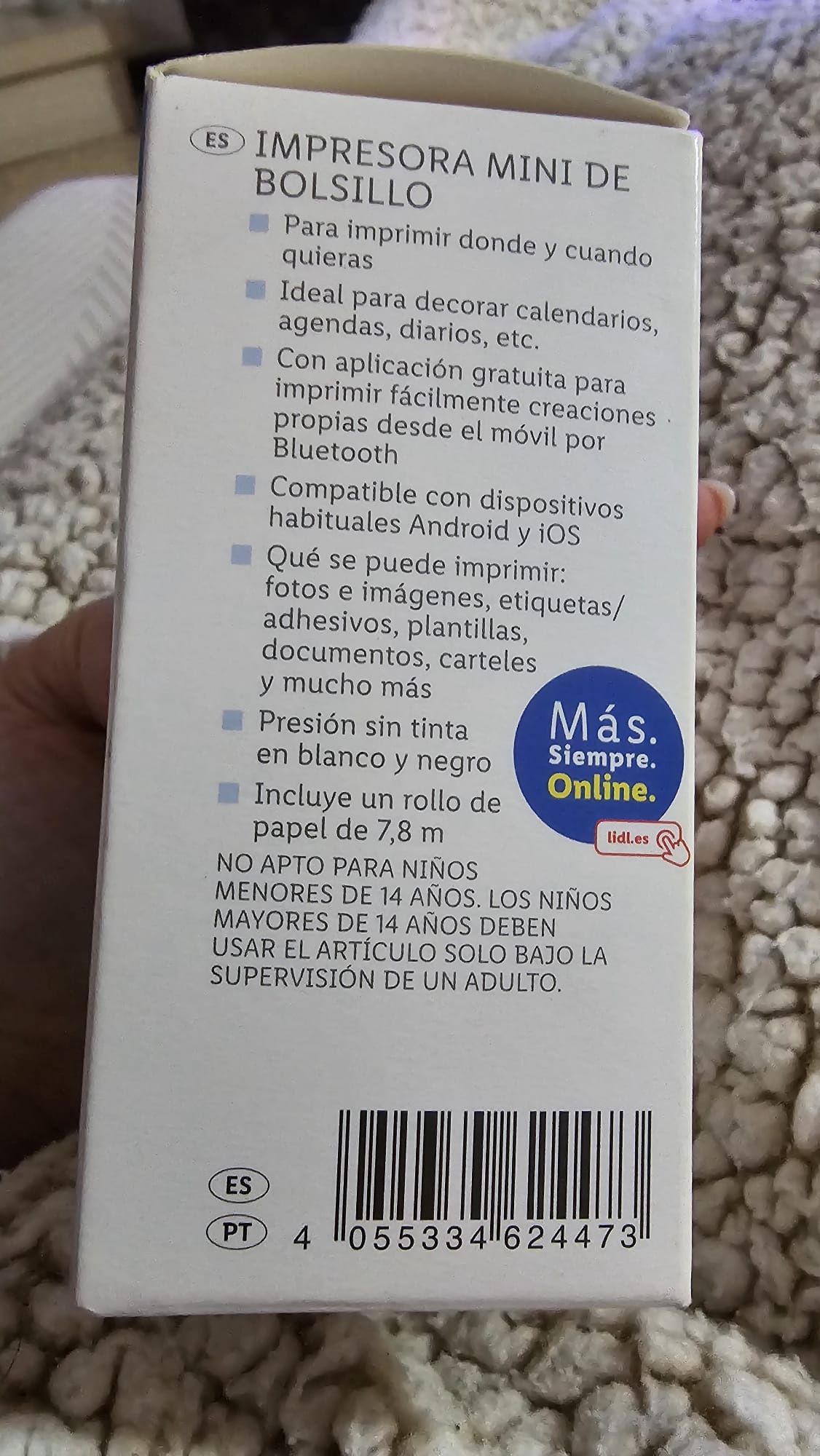Mini impressora de bolso NOVA