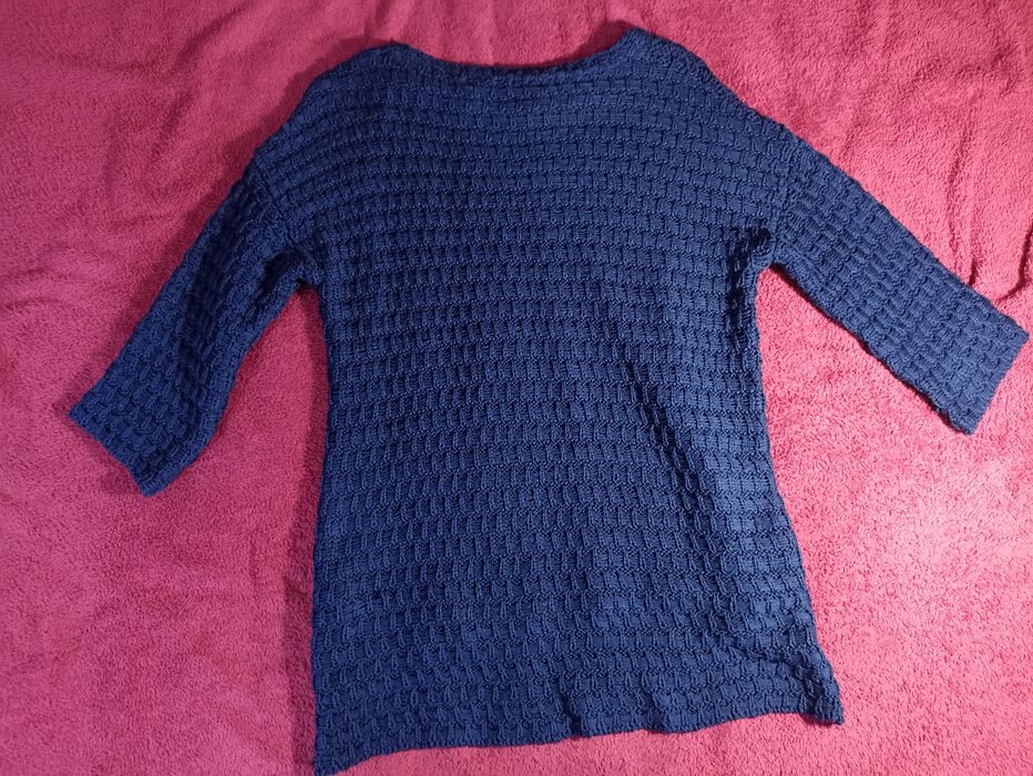 Sweterek sweter ZARA knit S M chabrowy niebieski elegant y2k vintage