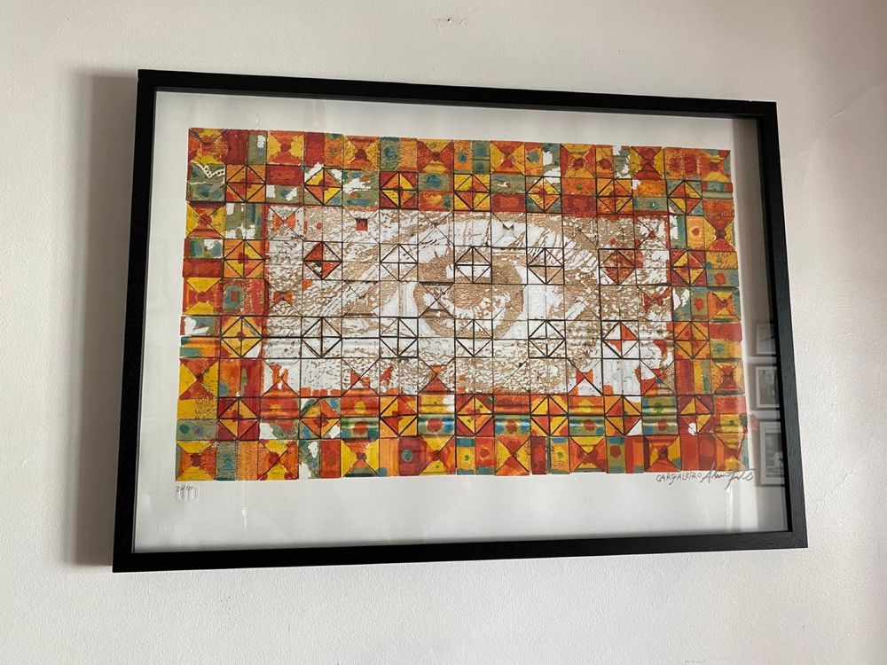 Litografia de Cargaleiro e Vhils