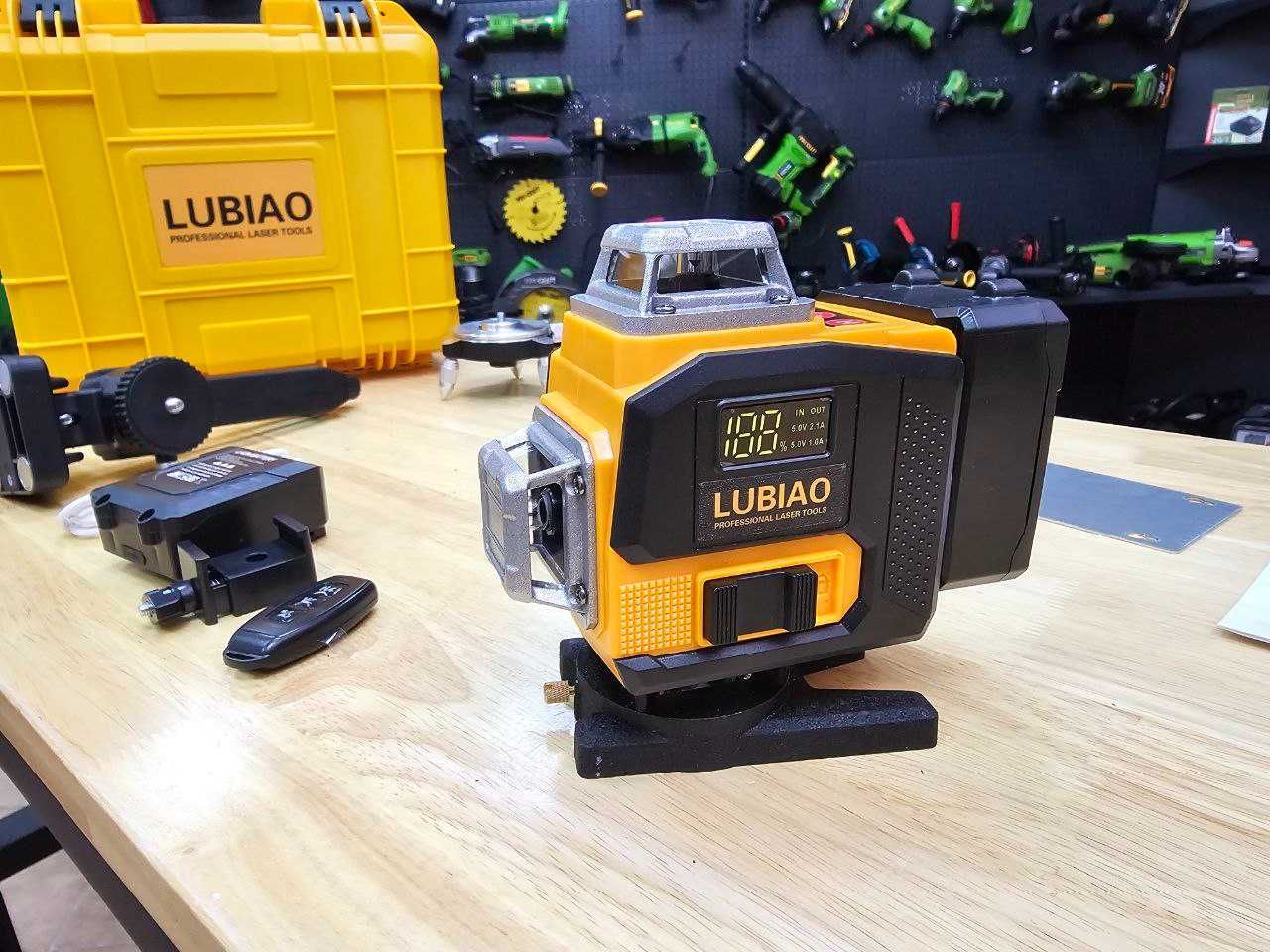 Лазерний рівень Lubiao Т-7 з кейсом,з магнітним кріпленням, платформою