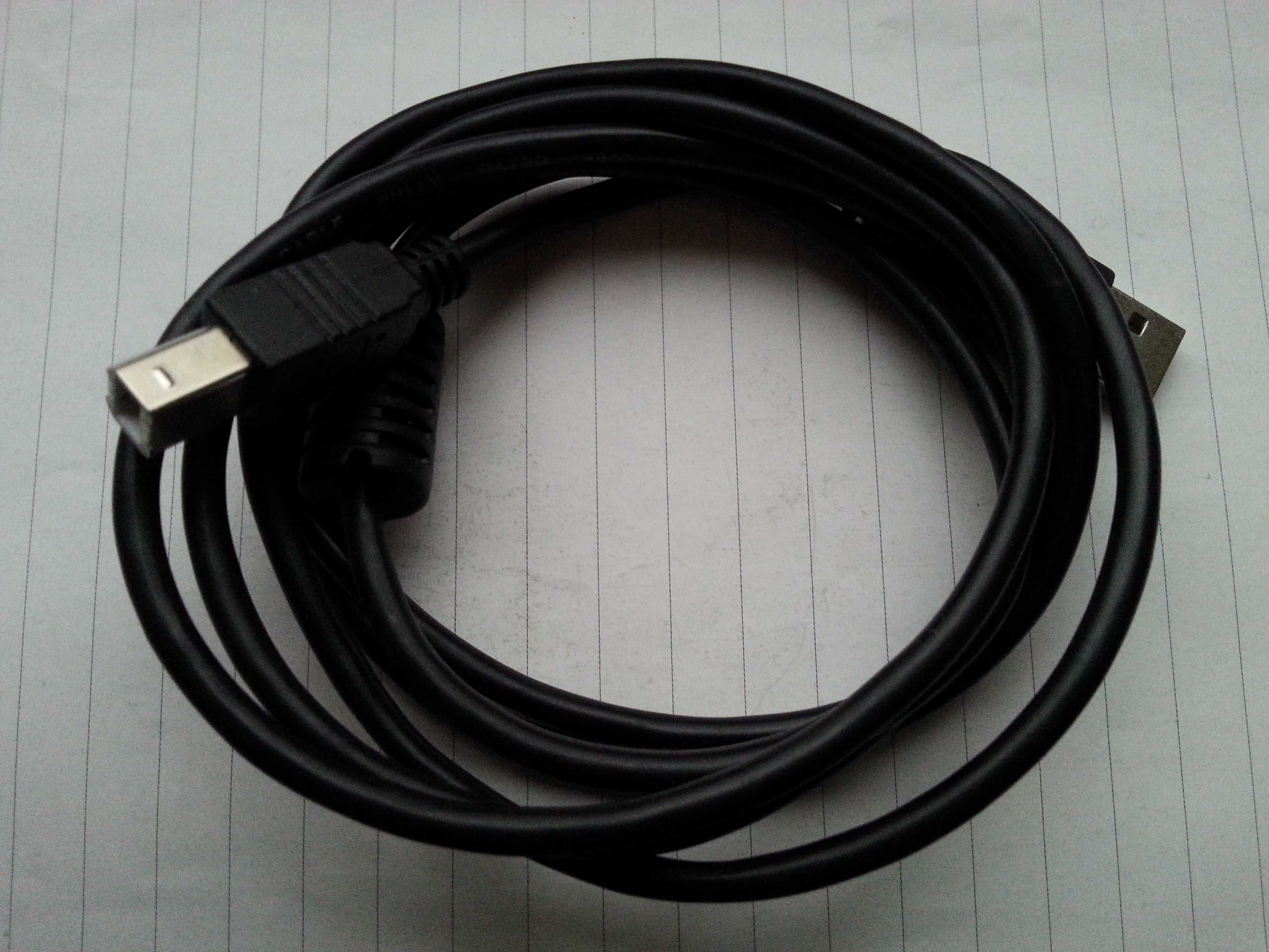 Кабель  USB  для подключения принтера , ксерокса , сканера  .