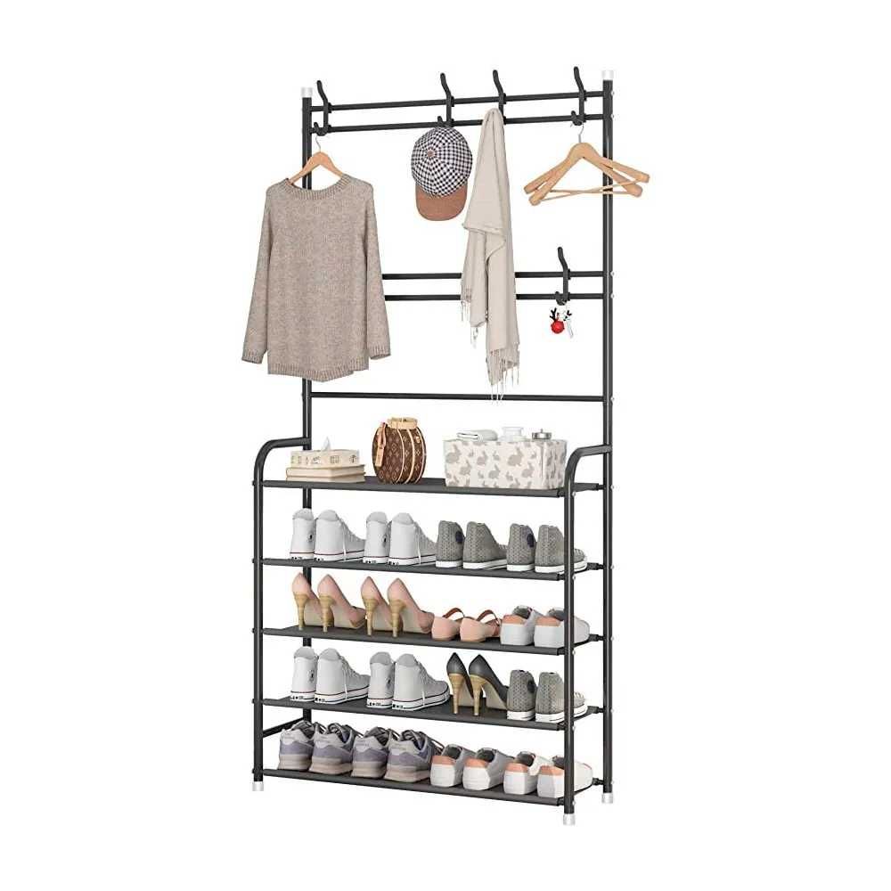 Напольная вешалка для одежды и обуви New simple floor clothes rack